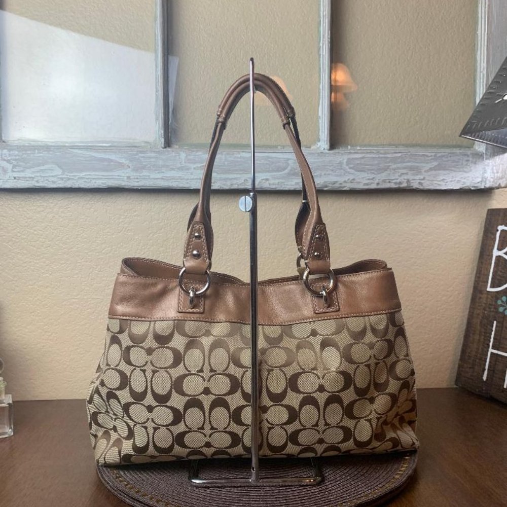 Coach Penelope Signature C & Leather Shopper Bag C1089-F15533 - Picture 3 of 7